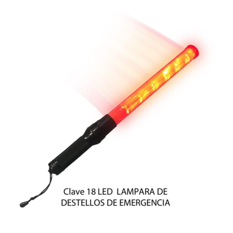 LAMPARA DESTELLOS EMERGENCIA 18LED